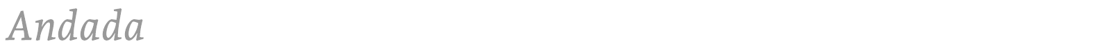 Andada font preview